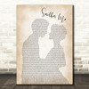 The Used Smother Me Man Lady Bride Groom Wedding Song Lyric Print