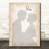 Alessia Cara Stone Man Lady Bride Groom Wedding Song Lyric Print