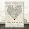 The Spinners Working My Way Back To You Forgive Me, Girl Script Heart Lyric Print