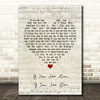 Brooks & Dunn If You See Him, If You See Her Script Heart Song Lyric Print