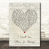 The Beatles I Want You (She's So Heavy) Script Heart Song Lyric Print