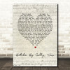 The Stylistics Betcha By Golly, Wow Script Heart Song Lyric Print