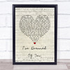 Barbra Streisand I've Dreamed Of You Script Heart Song Lyric Print