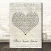 Alison Limerick Where Love Lives Script Heart Song Lyric Print