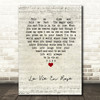 Louis Armstrong La Vie En Rose Script Heart Song Lyric Print