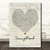 5 Seconds Of Summer Youngblood Script Heart Song Lyric Print