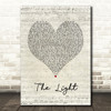 Common The Light Script Heart Song Lyric Print