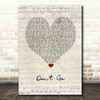 Wretch 32 Don't Go Script Heart Song Lyric Print