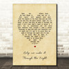 Gladys Knight Help Me Make It Through The Night Vintage Heart Song Lyric Print