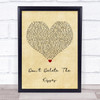 Wolf Alice Don't Delete The Kisses Vintage Heart Song Lyric Print