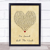 Editors No Sound But The Wind Vintage Heart Song Lyric Print