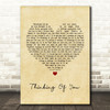 Paul Weller Thinking Of You Vintage Heart Song Lyric Print