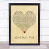 Alanis Morissette Head Over Feet Vintage Heart Song Lyric Print