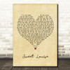 Passenger Sweet Louise Vintage Heart Song Lyric Print