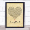 5 Seconds Of Summer Youngblood Vintage Heart Song Lyric Print