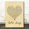 The Lumineers Gale Song Vintage Heart Song Lyric Print