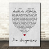 No Surprises Radiohead Grey Heart Song Lyric Quote Print