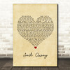 David Gray Sail Away Vintage Heart Song Lyric Print