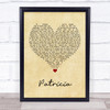 Florence + The Machine Patricia Vintage Heart Song Lyric Print