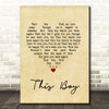 The Beatles This Boy Vintage Heart Song Lyric Print