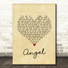 Jack Johnson Angel Vintage Heart Song Lyric Print