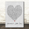 Someone Like You Adele Grey Heart Song Lyric Quote Print