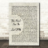 Cher You Haven't Seen The Last Of Me Vintage Script Song Lyric Print