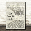 Rodney Crowell Still Learning How To Fly Vintage Script Song Lyric Print