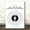 Elbow The Take Off and Landing of Everything Vinyl Record Song Lyric Print