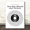 Ocean Colour Scene This Day Should Last Forever Vinyl Record Song Lyric Print