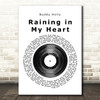 Buddy Holly Raining in My Heart Vinyl Record Song Lyric Print