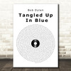 Bob Dylan Tangled Up In Blue Vinyl Record Song Lyric Print
