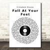 Crowded House Fall At Your Feet Vinyl Record Song Lyric Print