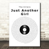 The Killers Just Another Girl Vinyl Record Song Lyric Print