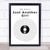 The Killers Just Another Girl Vinyl Record Song Lyric Print