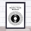 The Rolling Stones Honky Tonk Women Vinyl Record Song Lyric Print
