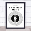 Beach Boys I can hear music Vinyl Record Song Lyric Print