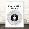Diana Krall & Bryan Adams Feels Like Home Vinyl Record Song Lyric Print