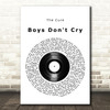 The Cure Boys Don't Cry Vinyl Record Song Lyric Print