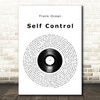 Frank Ocean Self Control Vinyl Record Song Lyric Print