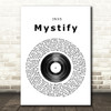 INXS Mystify Vinyl Record Song Lyric Print