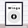 Little Mix Wings Vinyl Record Song Lyric Print