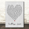 Endless Love Luther Vandross Grey Heart Song Lyric Quote Print