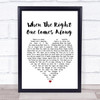 Clare Bowen & Sam Palladio When The Right One Comes Along White Heart Lyric Print