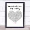 Dermot Kennedy For Island Fires and Family White Heart Song Lyric Print