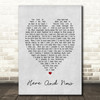 Here And Now Luther Vandross Grey Heart Song Lyric Quote Print