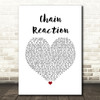 Diana Ross Chain Reaction White Heart Song Lyric Print