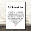 McFly All About You White Heart Song Lyric Print