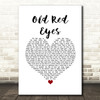 The Beautiful South Old Red Eyes White Heart Song Lyric Print