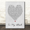 In My Blood Shawn Mendes Grey Heart Song Lyric Quote Print